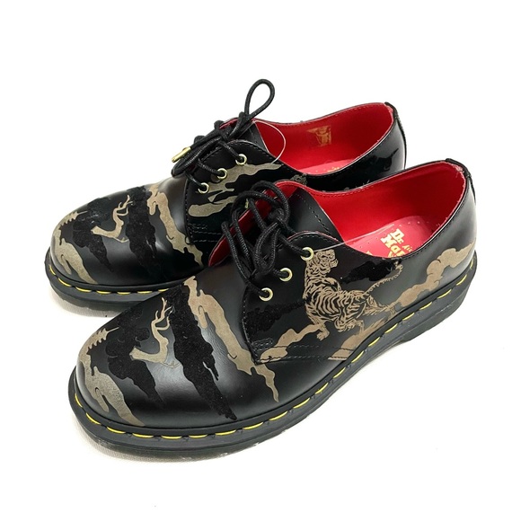Dr. Martens Shoes - Dr Martens 1461 YEAR OF THE TIGER LEATHER OXFORD SHOES Sz 9 Womens / Mens 8